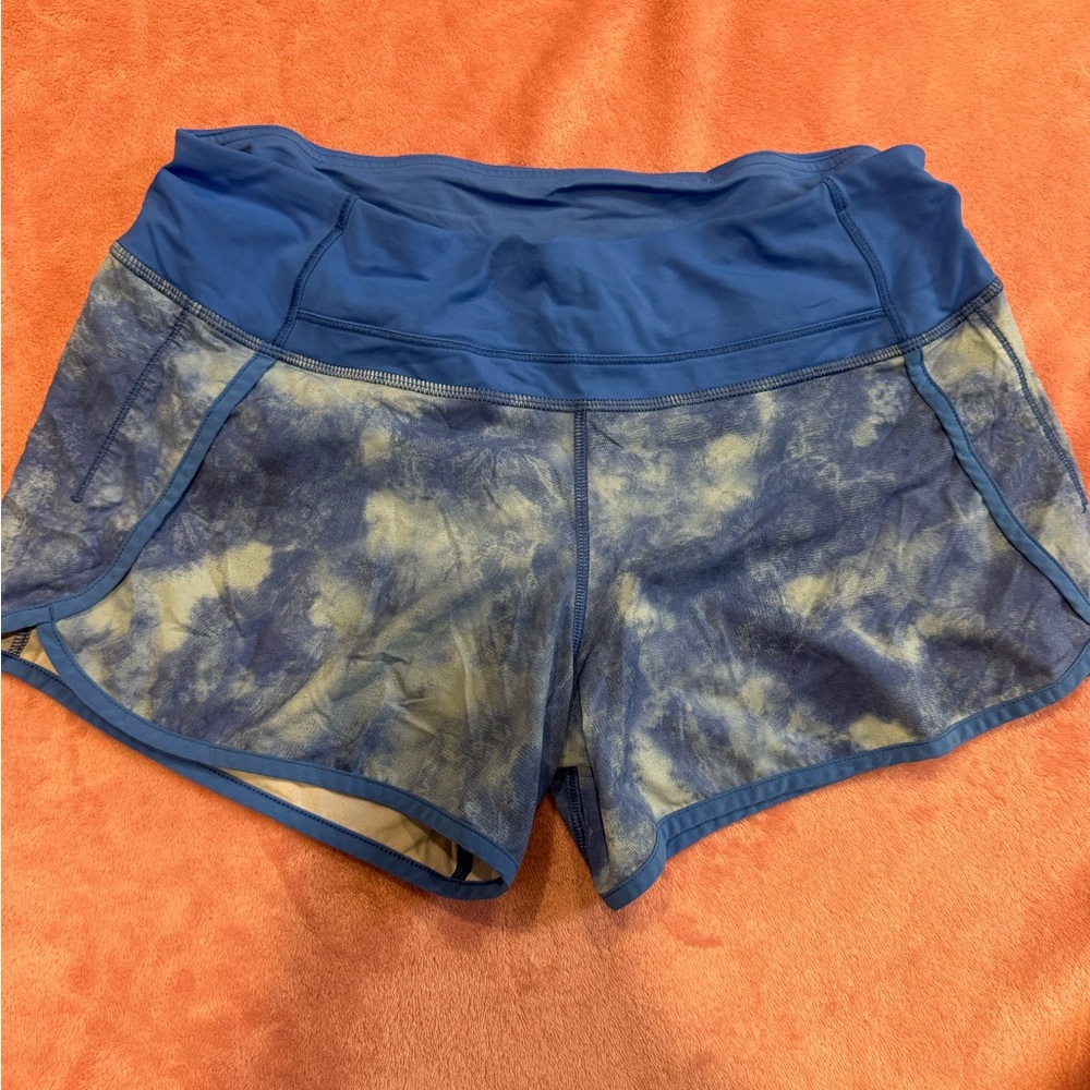 Blue Tie-Dye Women's Shorts